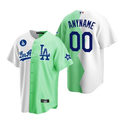 Los Angeles Dodgers Custom White Green 2022 MLB AllStar Celebrity Softball Game Jersey